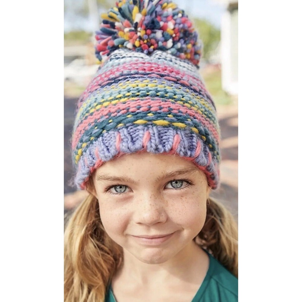 Matilda Jane Girls Moments with‎ you Burr Snow Hat Beanie size Medium New